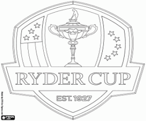 Ryder Cup, a golf tournament coloring page