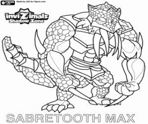 Sabretooth, Invizimals Shadow Zone coloring page
