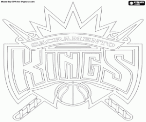 Sacramento Kings emblem coloring page