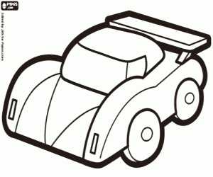 Safety car coloring page