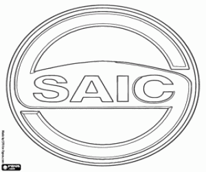 SAIC Motor emblem coloring page