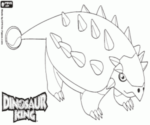 Saika, a dinosaur from Dinosaur King coloring page