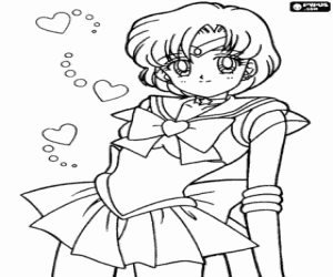 Sailor Mercury coloring page