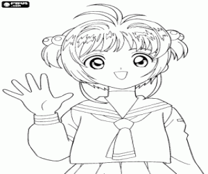 Sakura, Cardcaptor Sakura coloring page