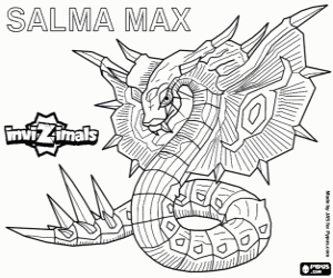 Salma Max, an Invizimals coloring page