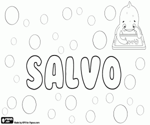 Salvo, variant of Salvio coloring page