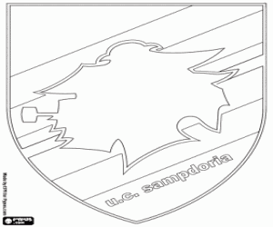 Sampdoria emblem coloring page