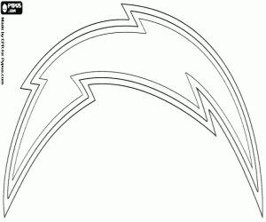 San Diego Chargers logo coloring page