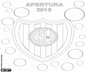 San Lorenzo Almagro, champion 2013 coloring page
