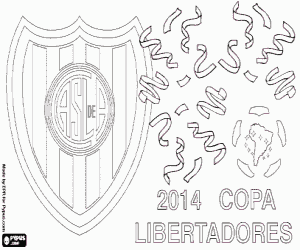 San Lorenzo, Libertadores 2014 coloring page
