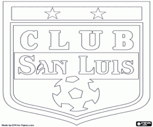 San Luis FC logo coloring page