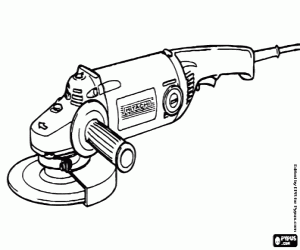 A sander machine coloring page