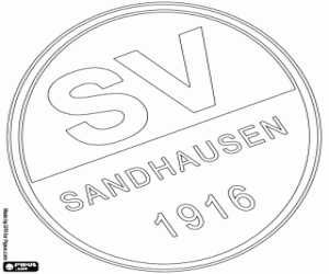 Sandhausen 1916 logo coloring page