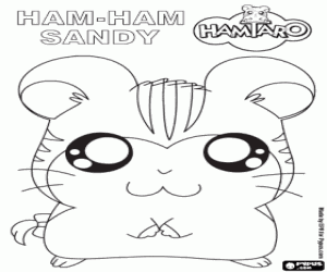 Sandy, the Hillary's Ham-Ham coloring page