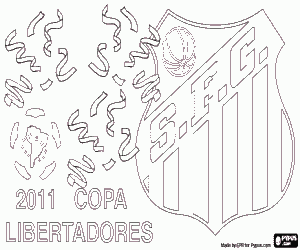 Santos, champion Libertadores 2011 coloring page