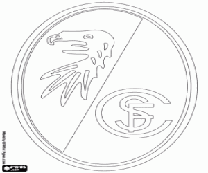 SC Freiburg emblem coloring page