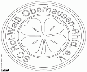 SC Rot-Weiß Oberhausen logo coloring page