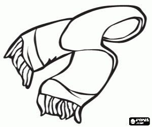 Scarf coloring page