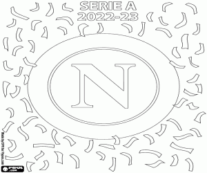 SCC Naples, champion 2022-2023 coloring page