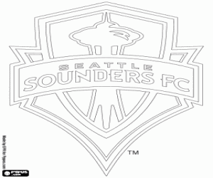 Seattle Sounders logo coloring page