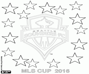 Seattle Sounders, MLS 2016 champion coloring page