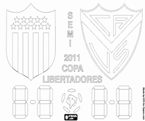 Second semi-final Libertadores 2011 coloring page
