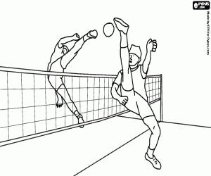 Sepak takraw, an asian sport coloring page