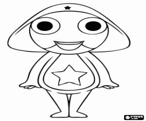 Sergeant Keroro, manga's character coloring page