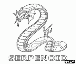 Serpenoid is a Bakugan snake coloring page