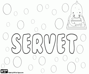 Servet, name for boy coloring page