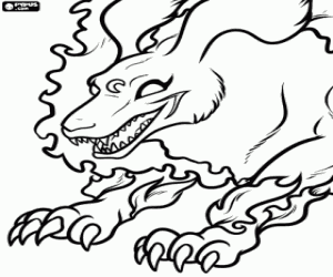 Seshomaru, a character from Inuyasha coloring page