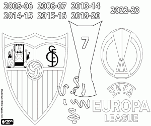 Sevilla FC, Europa League 2022-23 coloring page