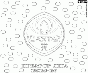 Shakhtar, champion 2025-2026 coloring page