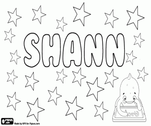 Shann, variant of Shan coloring page