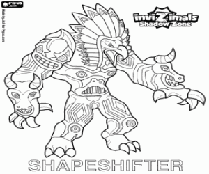 Shapeshifter, Invizimals Shadow Zone coloring page