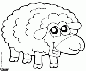 Sheep coloring page
