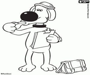 The sheepdog Bitzer coloring page
