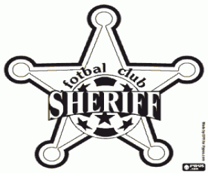 Sheriff Tiraspol badge coloring page
