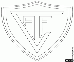 Shield of Académico de Viseu FC coloring page