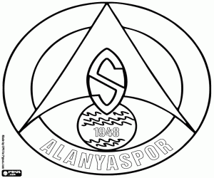 Shield of Alanyaspor coloring page