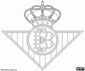 Shield of Betis from Seville coloring page