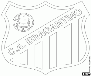 Shield of CA Bragantino coloring page
