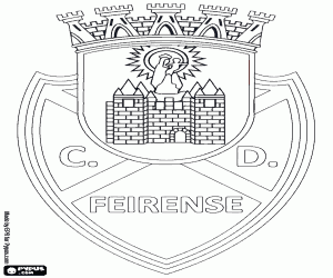 Shield of CD Feirense coloring page