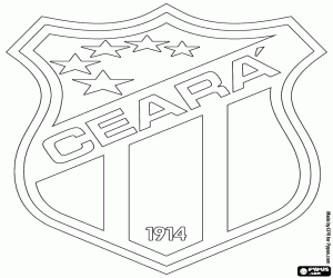 Shield of Ceará SC coloring page