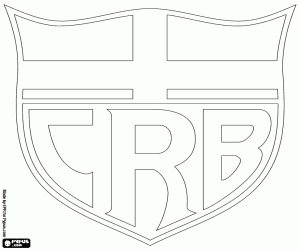 Shield of CRB, Maceió, Alagoas coloring page