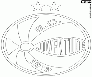 Shield of EC Juventude coloring page