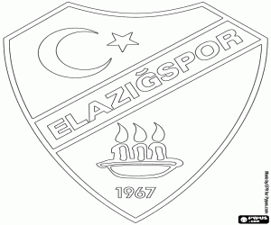 Shield of Elazığspor coloring page