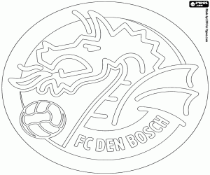 Shield of FC Den Bosch coloring page