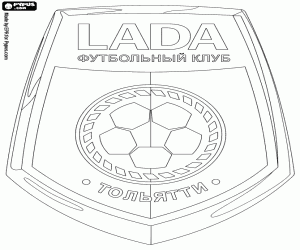 Shield of FC Lada Togliatti coloring page