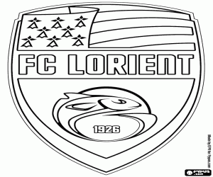 Shield of FC Lorient coloring page